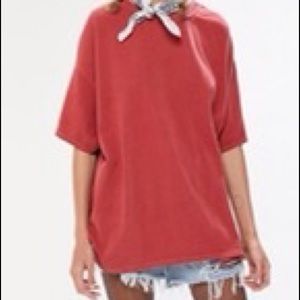 Red oversized tshirt